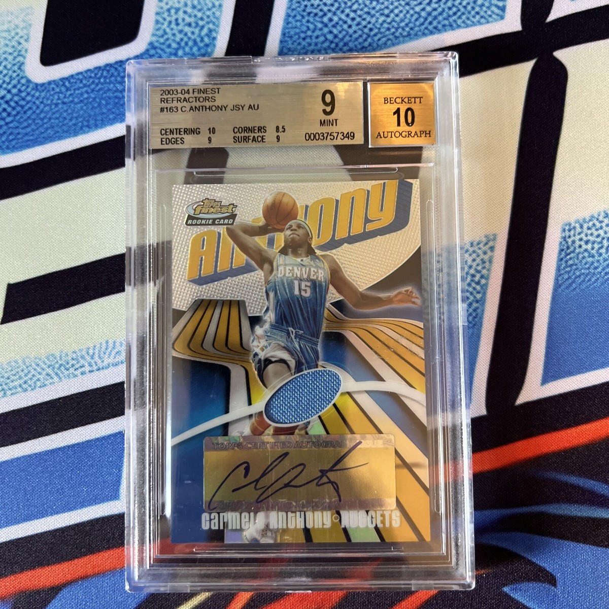 NBAカード Carmelo Anthony rc refractor Carmelo Anthony 2003