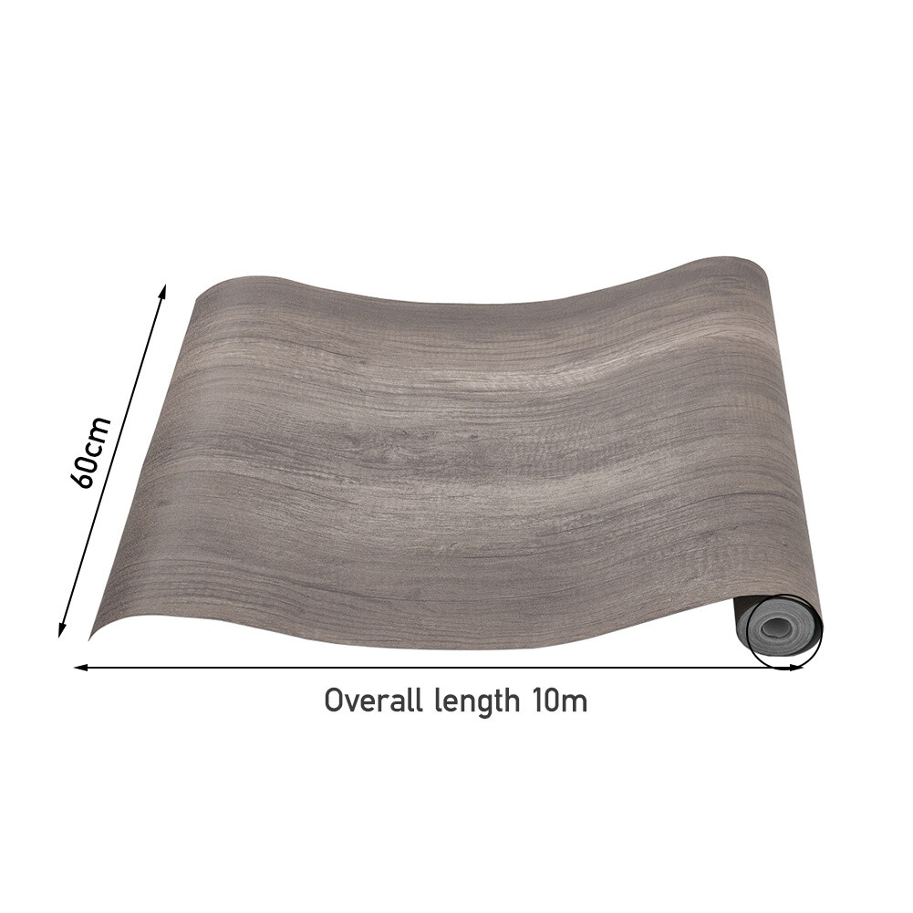 Wood Grain/Marble Effect Kitchen Bathroom Vinyl Flooring Lino Roll Self