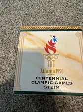 1996 Atlanta Olympic Games Beer Stein Centennial Anheuser-Busch New in Box