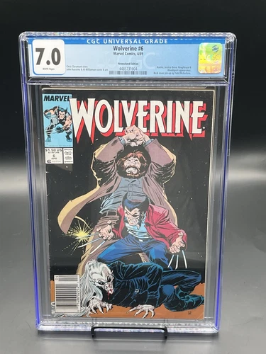 Wolverine #6 (Marvel Comics April 1989) CGC Graded 7.0 WHITE PAGES