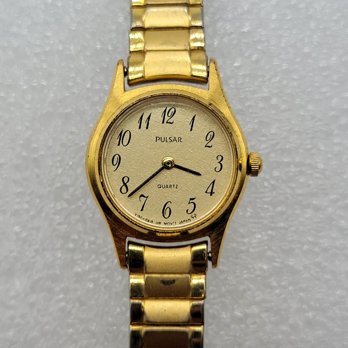 Pulsar Women Watch 20mm Gold Tone Stretch Band 6.5