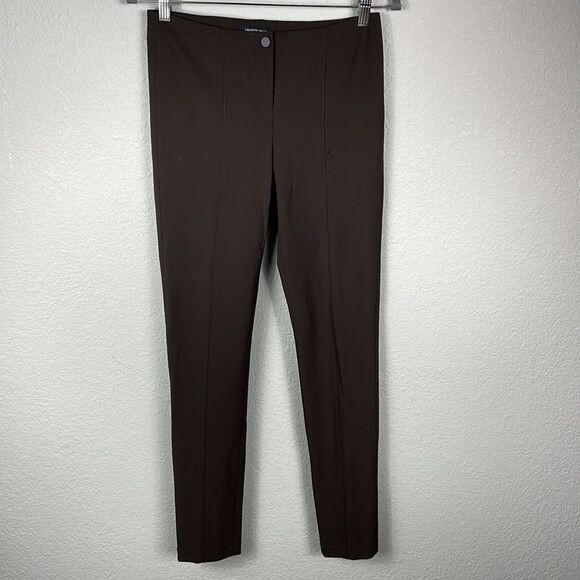 Lafayette 148 Gramercy Acclaimed City Pants Brown Espresso
