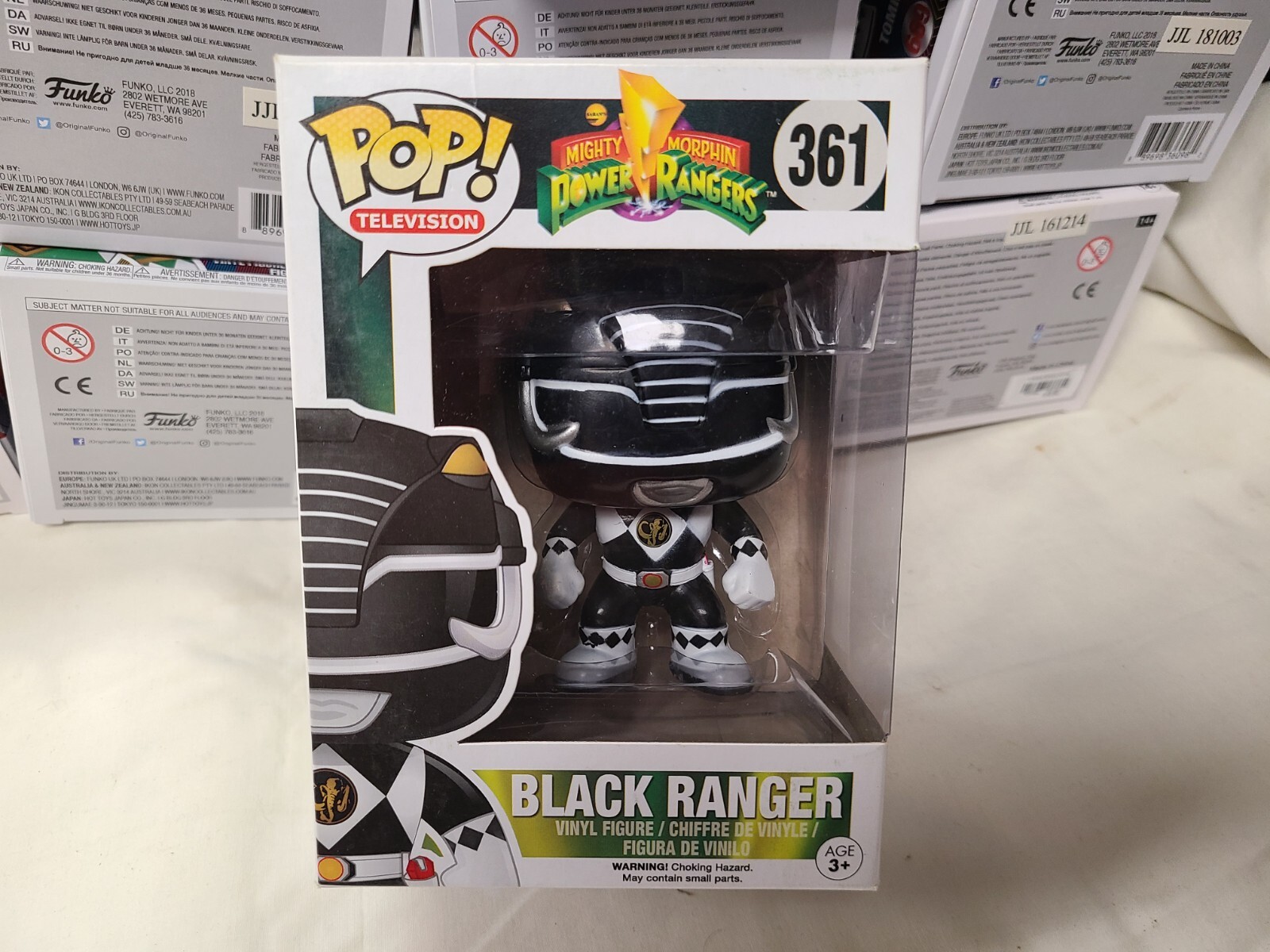 Funko Pop! Television Mighty Morphin Power Rangers 361 Black Ranger Figure New