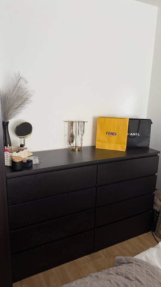 Kommode Malm schwarz