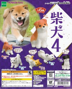 Details About Dog Shiba Inu 4 Complete Set Gashapon Epoch Japan