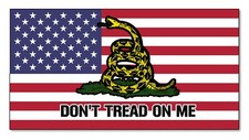 Gadsden Usa American Flag Dont Tread On Me Car Truck Vinyl Sticker Decal V882