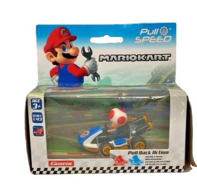 Neu OVP Carrera Mario Kart 8 Toad Pullback Racer Auto 1:43 Figur  2.Wahl #