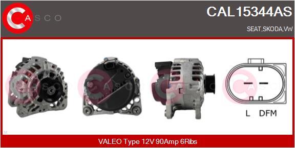 Casco Lichtmaschine Generator 90A 12V FüR VW Polo 1.2 CAL15344AS-image