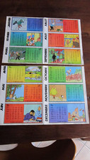 Calendrier Tintin deux Double Page issue du Journal de Tintin 1982