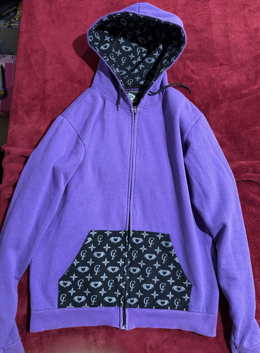 Clandestine Industries Marauder 2.0 Purple Hoodie Large Rare