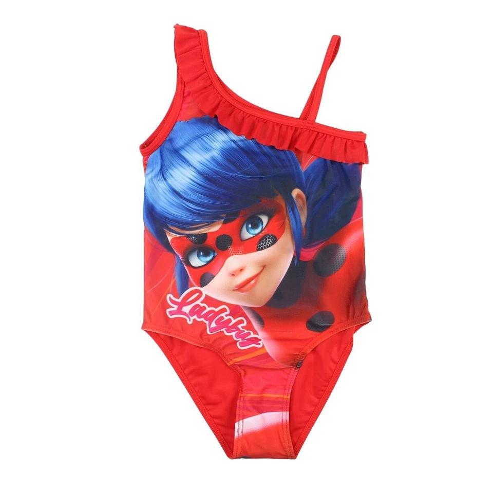 Miraculous Ladybug Badeanzug Gr. 98 - 128 Rot NEU