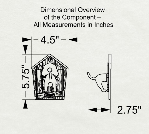 Custom Dog Leash Holder Wall Mount - Personalized Pet Name - Dual Mount System