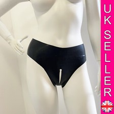 Latex Open Crotch Briefs Rubber Moulded Panty Knickers Thong 100% Natural Fetish
