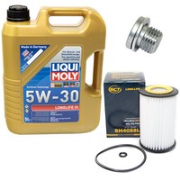 MotoröL Set 5W-30 5 Liter + ÖLfilter SH 4088 L + Schraube FüR VW Passat Tiguan