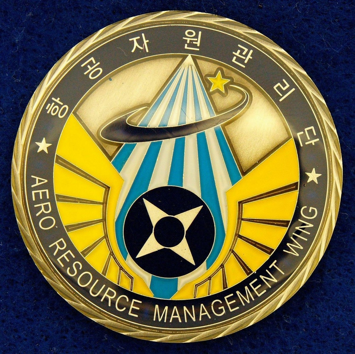 ROK ROKAF Korea Air Force Aero Resource Management Wing Challenge Coin C-21  | eBay