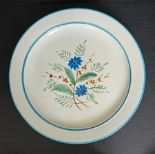 Vtg Stangl Bachelor's Button 14 1/4" Round Chop Plate Platter Blue Flowers EXC!