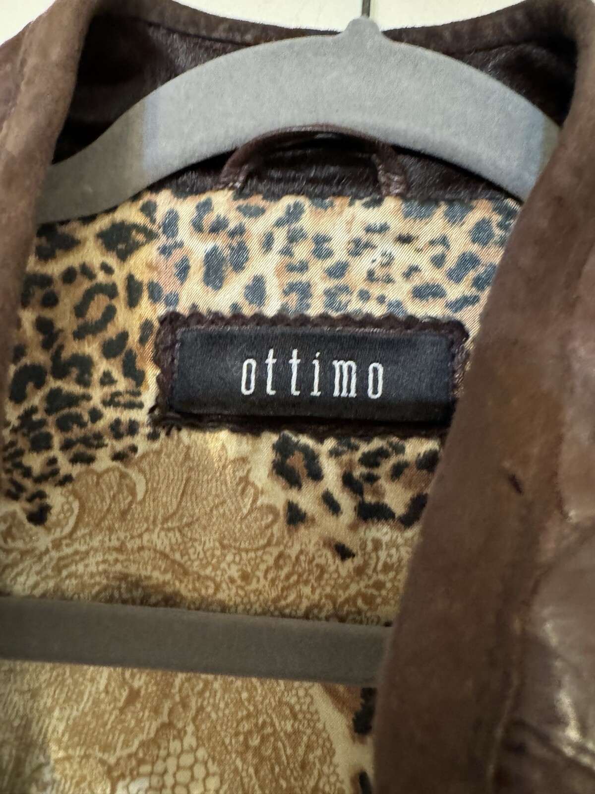 Ottimo Brown Leather Jacket With Pockets Zipper A… - image 10