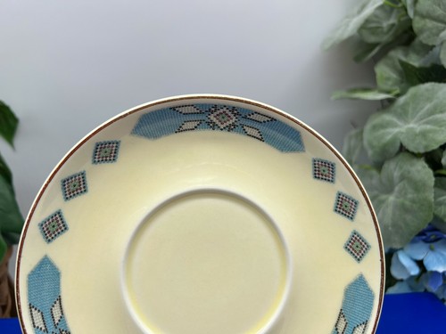 1 W.S. "Platillo George Cavitt-Shaw China Cherokee azul década de 1940 6 1/4" - Imagen 2 de 5