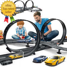 Kids Toy Electric Powered Slot Car Race Track Set Boys Toys for 6 to12 Years Boy