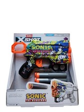 Zuru X-Shot Menace Dart Gun - Sonic The Hedgehog Hyper Spike Skin w 8 Rounds NEW