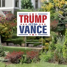 TRUMP VANCE 2024 Custom Yard Sign 18x24 Yard Sign MAGA Make America Great Again