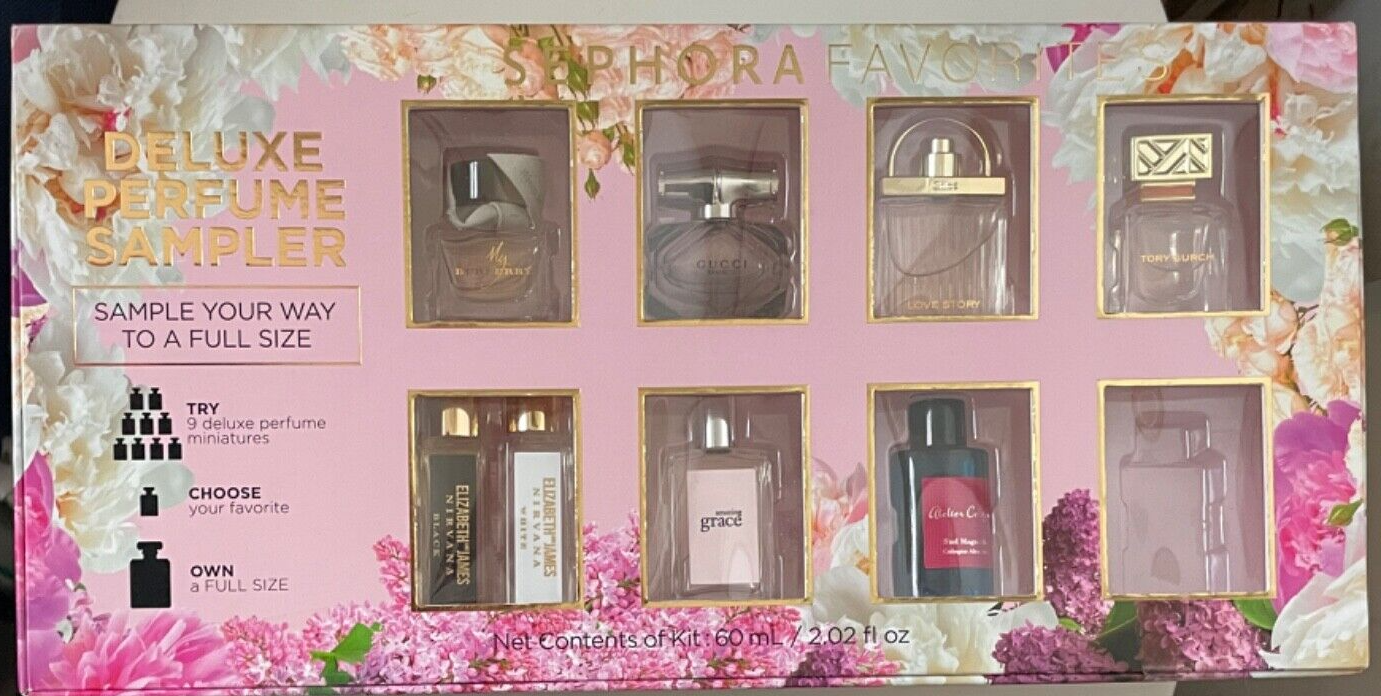 Sephora Deluxe Perfume Sampler Set, 8 favorites mini fragrances No Certificate eBay