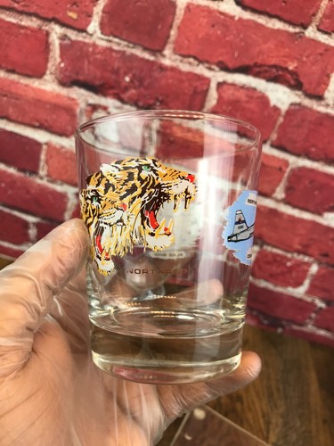 Rare PAIR - NORTHROP AVIATION DRINKING GLASS TIGER F5-E F5-F FLAG COMPANION SHIP - Picture 9 of 13