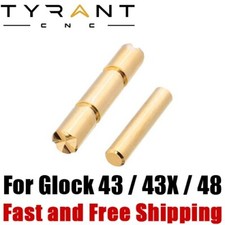 Tyrant Cnc Stainless Steel Trigger Housing Pin Set For Glock 43 43x 48 - Gold