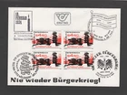 Österreich  1 st.  FDC  4-fach  Kombinationen  1984    Nie wieder Bürgerkrieg