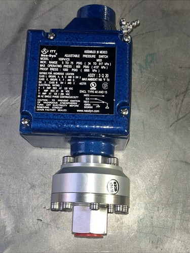 ITT 100P41C4C5 Neo-Dyn 5 To 75 PSI Max Pressure 600 New PRESSURE SWITCH USA Made