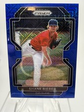 2022 Panini Prizm - Tier II Shane Bieber #192 Blue Mojo Prizm /199