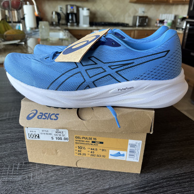 ASICS Gel-Pulse 15 Men's Running Shoe, Size  10.5, Waterscape/Black