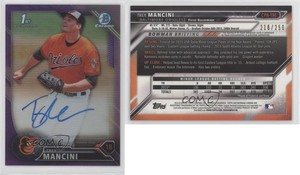 2016 Bowman Chrome Prospect Purple Refractor /250 Trey Mancini #CPA-TM Auto