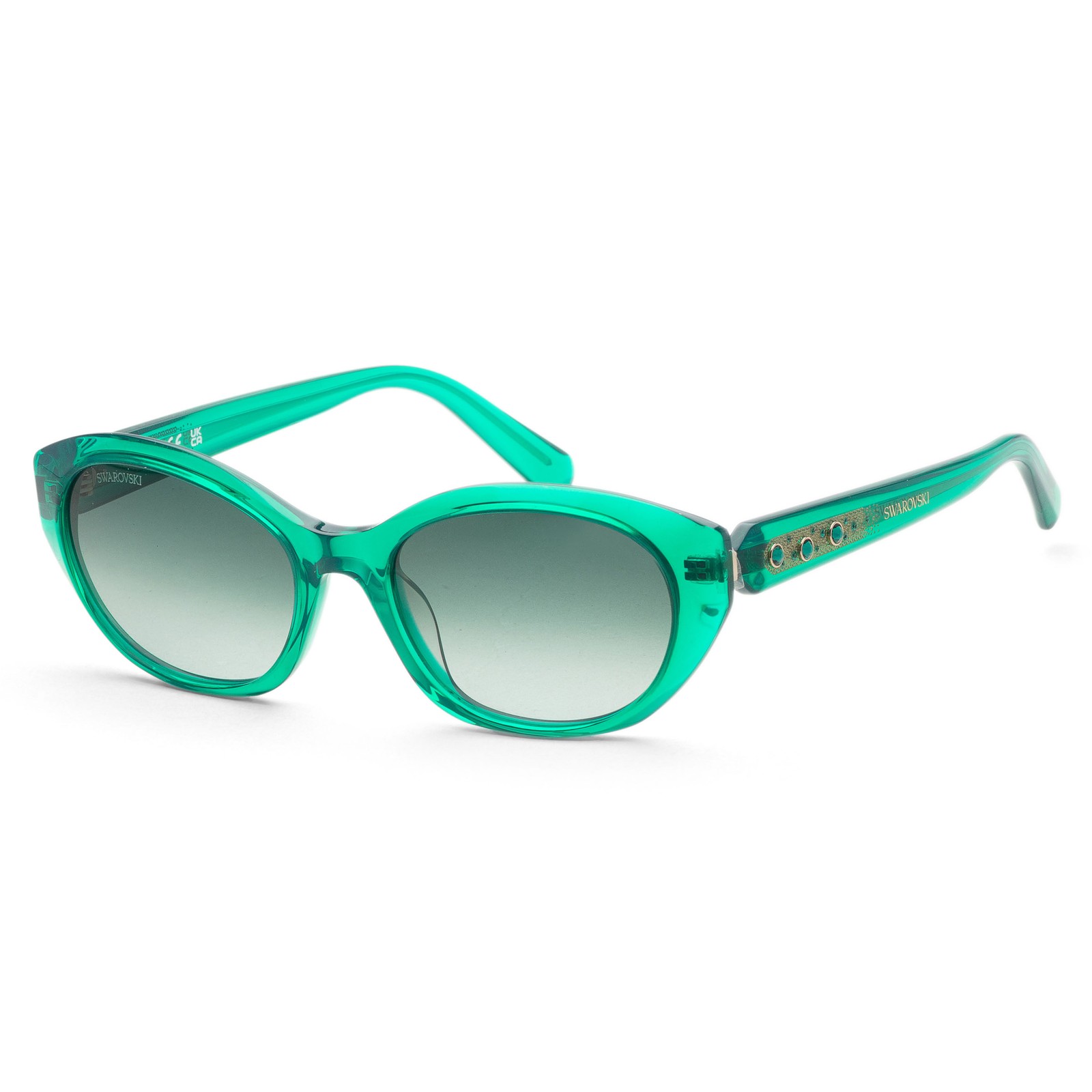 Swarovski Womens 53 mm Green Sunglasses SK0384-5396P 9990₽