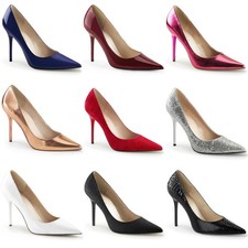Pleaser 4" Heel Classic Pointed Toe Stiletto Pumps Adult Women Classique/20 2
