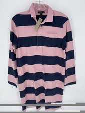 J Crew Shirt Dress Womens S Pink Blue Rugby Polo Striped Preppy Sporty Midi NWT