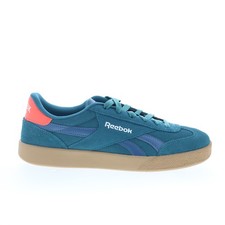Zapatillas deportivas Reebok Smash Edge para hombre de gamuza verde con cordones estilo de vida zapatos
