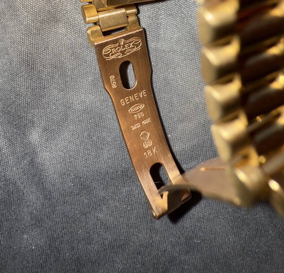 Authentic Rolex Lady-Datejust President Links – 18k Yellow Gold 750 - Image 2 of 3