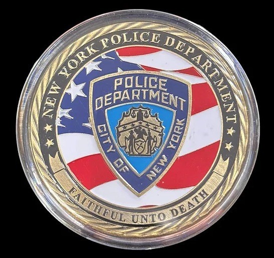 NYPD Police Officer / NYPD Detective Challenge Coin Shield Badge