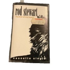 ROD STEWART RHYTHM OF MY HEART CASSETTE TAPE SINGLE