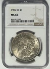 1902 O MORGAN DOLLAR NGC MS 65