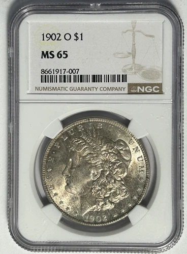1902 O MORGAN DOLLAR NGC MS 65