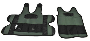 Sensory4U Kids Weighted Vest Medium Size Green/Black w Removable Weights