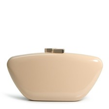 Glossy Patent Leather Evening Clutch Bag with Detachable Chain Women's Purse ...