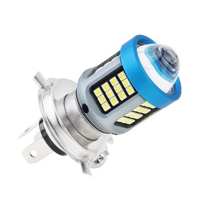 For Motorcycle H4 Socket LED Headlight Hi/Lo Beam Front Light Bulb Super Bright