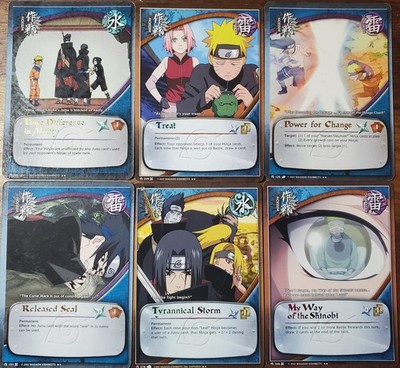 NARUTO RARE Assorted Mission Cards (GOLD NAMES) - CCG/TCG