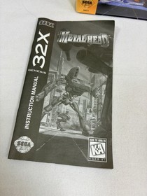 Metal Head Sega 32X Game - Authentic Cartridge w/ Video Rental Style Hard Case