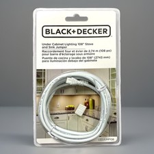 Black+Decker Under Cabinet LED Lighting 108" Stove & Sink Jumper Wire LEDJUMP108