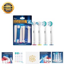 Orthodontic Toothbrush Head Kit for Oral-B  4 Soft Nylon Tips for Braces Care