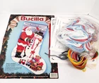Bucilla Christmas Needlepoint Stocking Kit SANTA & SNOWMAN 60713 18"